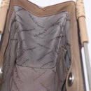 Salvatore Ferragamo Hand Bag Leather Brown Silver Auth ka5316-17