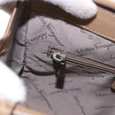Salvatore Ferragamo Hand Bag Leather Brown Silver Auth ka5316-19