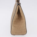 Salvatore Ferragamo Hand Bag Leather Brown Silver Auth ka5316-4