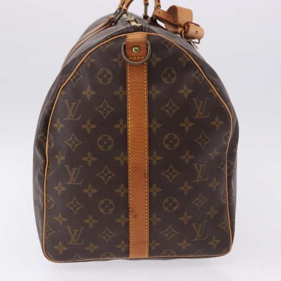 LOUIS VUITTON Monogram Keepall Bandouliere55 Boston Bag M41414 LV Auth ka5319