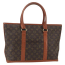 LOUIS VUITTON Monogram Sac Weekend PM Hand Bag M42425 LV Auth ka532-1