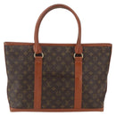 LOUIS VUITTON Monogram Sac Weekend PM Hand Bag M42425 LV Auth ka532-13