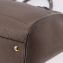 Salvatore Ferragamo Tote Bag Leather Beige Gold Auth ka5320A-12