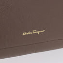 Salvatore Ferragamo Tote Bag Leather Beige Gold Auth ka5320A-16