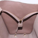 Salvatore Ferragamo Tote Bag Leather Beige Gold Auth ka5320A-20