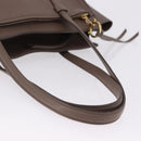 Salvatore Ferragamo Tote Bag Leather Beige Gold Auth ka5320A-8
