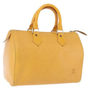LOUIS VUITTON Epi Speedy 25 Hand Bag Tassili Yellow M43019 LV Auth ka5321A-1