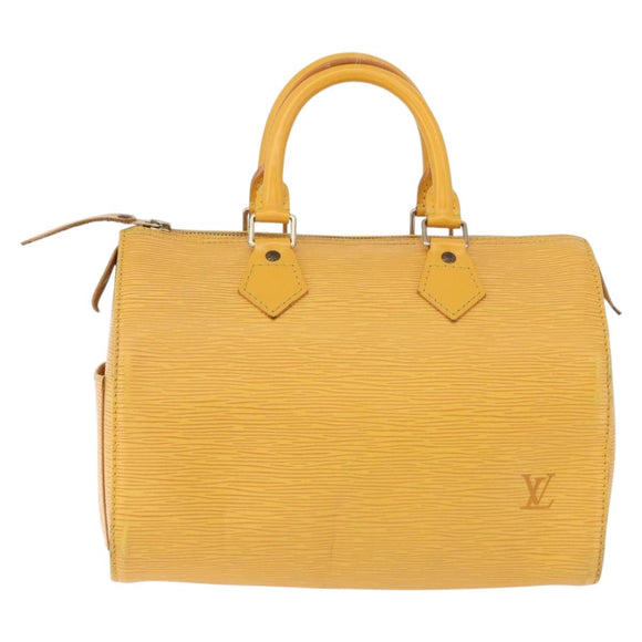 LOUIS VUITTON Epi Speedy 25 Hand Bag Tassili Yellow M43019 LV Auth ka5321A