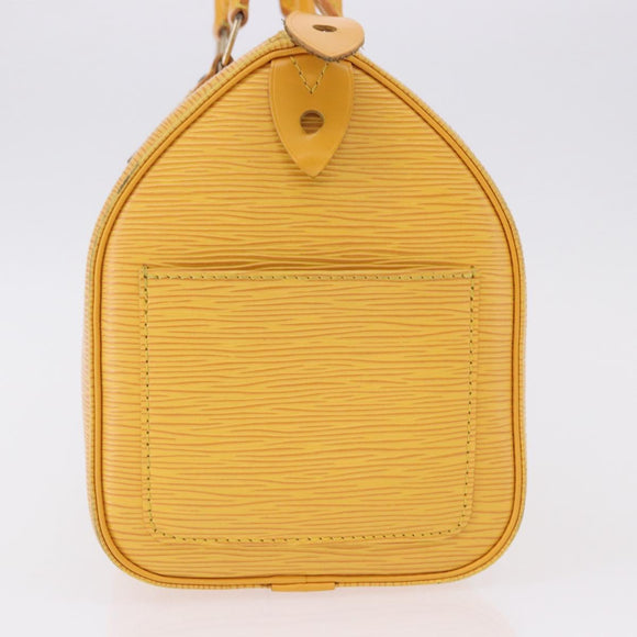 LOUIS VUITTON Epi Speedy 25 Hand Bag Tassili Yellow M43019 LV Auth ka5321A