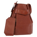 LOUIS VUITTON Epi Sac Depaule GM Shoulder Bag Brown M80193 LV Auth ka5322-1