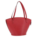 LOUIS VUITTON Epi Saint Jacques Shopping Shoulder Bag Red M52277 LV Auth ka5323-1