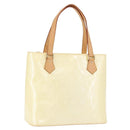 LOUIS VUITTON Monogram Vernis Houston Hand Bag Perle M91342 LV Auth ka5324A-1