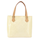 LOUIS VUITTON Monogram Vernis Houston Hand Bag Perle M91342 LV Auth ka5324A-13