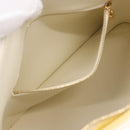 LOUIS VUITTON Monogram Vernis Houston Hand Bag Perle M91342 LV Auth ka5324A-23