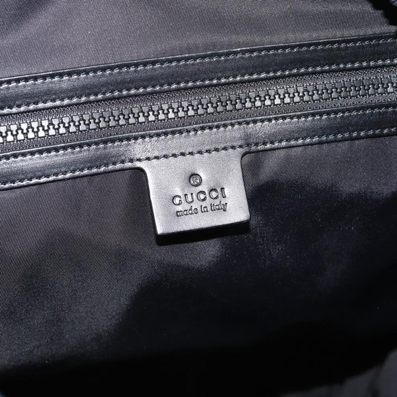 GUCCI Backpack Canvas Blue Black 429037 Auth ka5328A