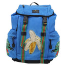 GUCCI Backpack Canvas Blue Black 429037 Auth ka5328A-2