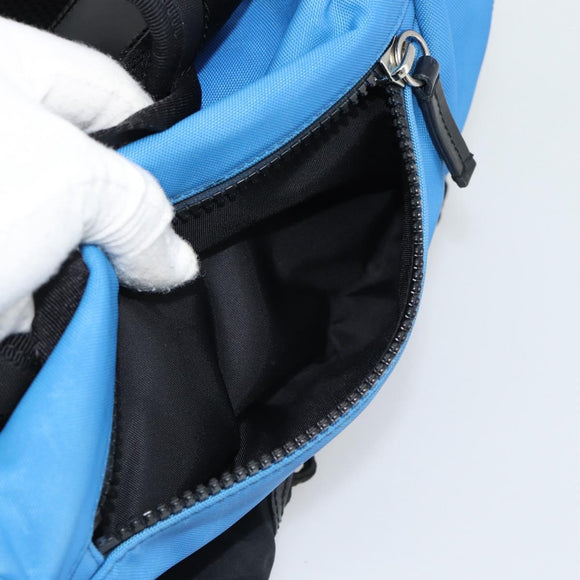 GUCCI Backpack Canvas Blue Black 429037 Auth ka5328A