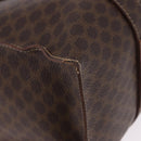 CELINE Macadam Shoulder Bag PVC Leather Brown Gold Tone Auth ka5329A-11