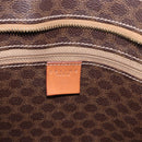 CELINE Macadam Shoulder Bag PVC Leather Brown Gold Tone Auth ka5329A-16