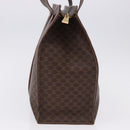 CELINE Macadam Shoulder Bag PVC Leather Brown Gold Tone Auth ka5329A-5