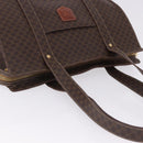 CELINE Macadam Shoulder Bag PVC Leather Brown Gold Tone Auth ka5329A-6