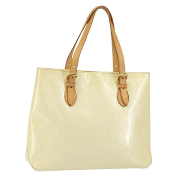 LOUIS VUITTON Monogram Vernis Brentwood Shoulder Bag Perle M91512 LV Auth ka533