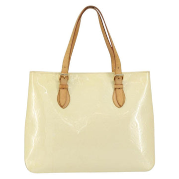 LOUIS VUITTON Monogram Vernis Brentwood Shoulder Bag Perle M91512 LV Auth ka533 - 0