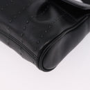 Salvatore Ferragamo Gancini Shoulder Bag Leather Black Silver Auth ka5332V-14