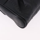 Salvatore Ferragamo Gancini Shoulder Bag Leather Black Silver Auth ka5332V-15