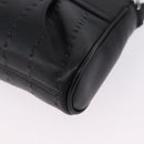 Salvatore Ferragamo Gancini Shoulder Bag Leather Black Silver Auth ka5332V-16