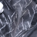Salvatore Ferragamo Gancini Shoulder Bag Leather Black Silver Auth ka5332V-11