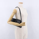 Salvatore Ferragamo Gancini Shoulder Bag Leather Black Silver Auth ka5332V-22