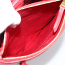 Miu Miu Tote Bag Leather 2way Red Gold Tone Auth ka5333V-24