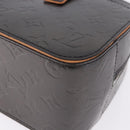 LOUIS VUITTON Monogram Mat Shelton Hand Bag Black M55172 LV Auth ka5335A-11