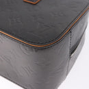 LOUIS VUITTON Monogram Mat Shelton Hand Bag Black M55172 LV Auth ka5335A-13