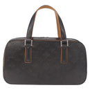 LOUIS VUITTON Monogram Mat Shelton Hand Bag Black M55172 LV Auth ka5335A-3