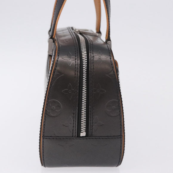 LOUIS VUITTON Monogram Mat Shelton Hand Bag Black M55172 LV Auth ka5335A