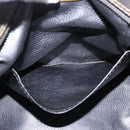 FENDI Pecan Hand Bag PVC Leather 2way Black Brown Auth ka5337A-23