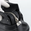 Salvatore Ferragamo Gancini Tote Bag Leather Black Silver Auth ka5338A-15