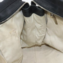 Salvatore Ferragamo Gancini Tote Bag Leather Black Silver Auth ka5338A-19