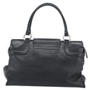 Salvatore Ferragamo Gancini Tote Bag Leather Black Silver Auth ka5338A-3