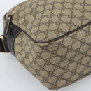 GUCCI GG Supreme Shoulder Bag PVC Leather Beige Gold Tone 211107 Auth ka5339-15