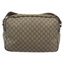 GUCCI GG Supreme Shoulder Bag PVC Leather Beige Gold Tone 211107 Auth ka5339-2