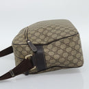 GUCCI GG Supreme Shoulder Bag PVC Leather Beige Gold Tone 211107 Auth ka5339-3