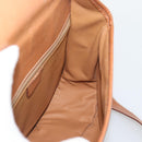 CELINE Macadam Shoulder Bag PVC Leather Brown Gold Tone Auth ka5340-17