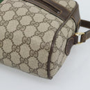 GUCCI GG Supreme Web Sherry Line Shoulder Bag PVC Beige 001 4071 5 Auth ka5341-10