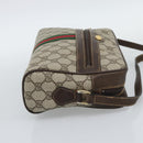GUCCI GG Supreme Web Sherry Line Shoulder Bag PVC Beige 001 4071 5 Auth ka5341-5