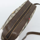 GUCCI GG Supreme Web Sherry Line Shoulder Bag PVC Beige 001 4071 5 Auth ka5341-6