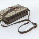 GUCCI GG Supreme Web Sherry Line Shoulder Bag PVC Beige 001 4071 5 Auth ka5341-7