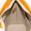 LOUIS VUITTON Monogram Vernis Houston Hand Bag Beige M91004 LV Auth ka5342-18